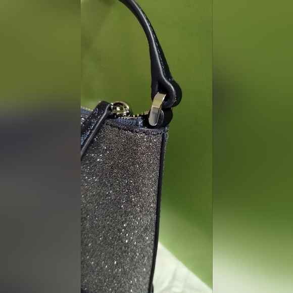 Kate♠️Spade NWOT Lola Glitter small crossbody bag•Dusk Navy - Picture 4 of 15